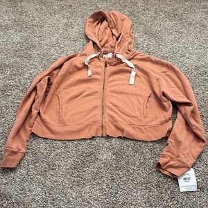 Champion Women's Hooded Zip-Up Jacket - Brown